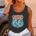 Vintage Route 66 Gas Station Road Sign Men Women T-Shirt Graphic Print Casual Unisex Tee Women Tank Top