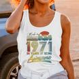 50Th Birthday Gift Vintage Retro February 1971 50 Year Old Women Tank Top