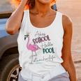 Adios School Hello Pool Flamingo Teacher Life Women Tank Top