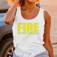 Fire Marshal Commissioner Firefighters Investigators Duty Women Tank Top