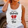 Float Like A Butterfly Sting Like A Bee Boxing Women Tank Top