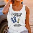 Life Is Better In Flip Flops With Jameson Irish Whiskey Women Tank Top