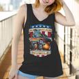 American Pride Classic Fifties Muscle Car Hot Rod Cartoon Women Tank Top