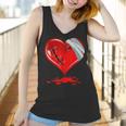 Black Broken Heart Men Women Pastel Goth Valentine Women Tank Top