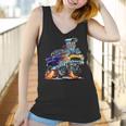 Classic Funny Fifties Muscle Car Hot Rod Dragster Cartoon Women Tank Top