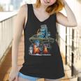 Classic Sixties Muscle Car Funny Dragster Hot Rod Cartoon V3 Women Tank Top