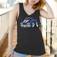 Classic Sixties Muscle Car Funny Hot Rod Cartoon Women Tank Top