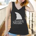 Daddy Shark Black Design Best Christmas Gifts For Dad Women Tank Top