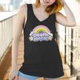 Death Metal Rainbow Yellow Star Unicorn Rock Concert Women Tank Top