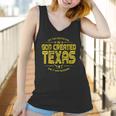 God Created Texas Aesthetic Gift 2022 Women Tank Top