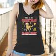 Golden Retriever Snow Gilf This Is My Christmas Pajama Shirt Women Tank Top