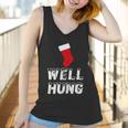 Well Hung Funny Inappropriate Christmas Office Party Ugly Xmas Women Tank Top