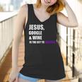 Jesus Google Wine Is The Key To Success Creative Women Tank Top