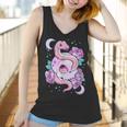 Kawaii Pastel Goth Cute Creepy Skull Serpent Snake Roses Men Women T-Shirt Graphic Print Casual Unisex Tee Women Tank Top