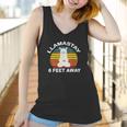 Llamastay 6 Feet Away Cute Yoga Llama Stay Social Distancing Women Tank Top