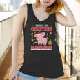 Lovely Pig On Snow Gilf This Is My Christmas Pajama Women Tank Top