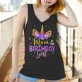 Mom Of The Birthday Girl Flower Unicorn Women Tank Top