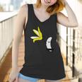 Lets Get Naked Banana Undressing Women Tank Top