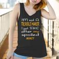 I Am Not A Trouble Maker I Just Take After My Spoiled Mimzy Funny Women Saying Women Tank Top