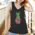 Pineapple Flowers Women Aloha Hawaii Vintage Hawaiian Women Tank Top