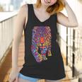 Rainbow Jaguar Abstract Colorful Cat Lover Women Tank Top