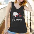 Red Plaid Mommy Bear Two Cubs Matching Buffalo Xmas Women Tank Top