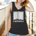 Retro Long Beach California Skyline Womens Tshirt By American Apparel Women Tank Top