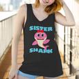 Sister Shark Baby Shark Birthday Women Tank Top