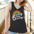 Spooky Scary Sunday Trendy Retro Rainbow Women Tank Top