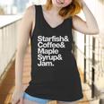 Starfish And Coffee Maple Syrup And Jam Women Tank Top