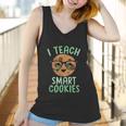 Teacher I Teach Smart Cookies Cute Emoji Glasses Women Tank Top