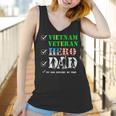 Vietnam Veteran Hero Dad Retired Military Papa Fathers Day Women Tank Top