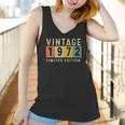 Vintage 1972 50Th Birthday 50 Years Old Gift Men Women Women Tank Top