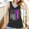 Vintage Usa Icu Intensive Care Unit Nurse American Flag Gift Women Tank Top