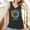 Whisper Words Of Wisdom Let It Be Hippie Sunflower Peace Women Tank Top