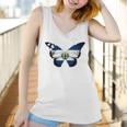 El Salvador Flag Salvadoran Flag Butterfly Women Tank Top