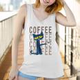 Pete The Cat Pete With Coffee Women Tank Top