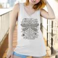 Spiritual Dragonfly Yoga Design Leonardo Da Vinci Vintage Women Tank Top