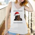 Star Wars Chewie Santa Hat Ugly Christmas Sweater T-Shirt Women Tank Top