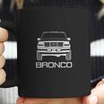 19921996 Ford Bronco Front White Print Coffee Mug