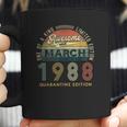 33 Years Old Vintage March 1988 33Rd Birthday Awesome Coffee Mug