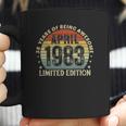 38 Years Old Vintage April 1983 Limited Edition 38Th Birthday Coffee Mug