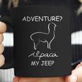 Adventure Alpaca My Jeep Road Trip Adventures Coffee Mug