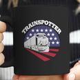 American Trainspotter Train America Trainspotting Trains Gift Graphic Design Printed Casual Daily Basic Coffee Mug