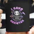 I Have Anxiety I Tea Time I Kawaii Pastel Goth Grim Reaper Coffee Mug