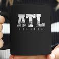 Atl Atlanta Skyline Pride Black And White Coffee Mug