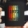 August 1972 49 Years Old 1972 Birthday Gift Coffee Mug