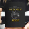 Awesome Never Underestimate An Old Man With A Jeep Enjoyable Gift 2022 Coffee Mug