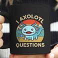 I Axolotl Questions Shirt Kids Blue Salamander Plush Axolotl Coffee Mug