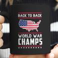 Back To Back Undefeated World War Champs Graphic Design Printed Casual Daily Basic Coffee Mug